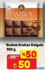 KAHVE DÜNYASI TAMBOL BADEM KROKAN DOLGULU 100 G